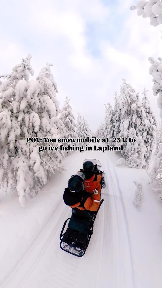 🧊 PO⁠V: You are riding a snowmobile at -23°C to go ice fishing in Lapland… ❄️

Follow @spiral.flyer for more ❤️

We did this epic winter adventure with StayLapland in Rovaniemi - a 5 hr snowmobile + ice fishing tour that felt straight out of a movie. 

✨ What was included:
• Snowmobile ride with helmets + balaclavas
• Full safety briefing & guide in English
• Ice fishing gear and instruction on the frozen lake
• Warm winter clothing - overalls, boots, gloves, socks
• Local snacks & warm drinks by the campfire
• Pick-up + drop-off within 10 km of Rovaniemi centre

💶 Price: From around €149 per person for the shared snowmobile experience (prices vary slightly by season and booking). 

✨ Save this for your bucket list.

#rovaniemi #snowmobiletours #icefishing #arcticadventure #winterbucketlist 

Ice fishing, snowmobile tour, winter adventure, arctic wilderness; lapland winter, snowmobile adventure, rovaniemi, finland