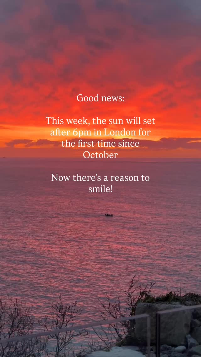 This is a reminder that days are getting longer and summer is basically just around the corner ❤️