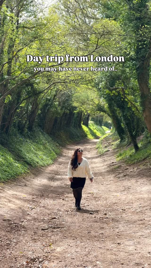 Day trip from London you may have never heard of 🌿

📍 Halnaker Hill & Windmill Trail, West Sussex 
🚆 Around 1 hr 30 mins by train from London Victoria to Chichester + short taxi 
🚗 Around 2 hours by car from London 
📍 Trail start postcode: PO18 0EE (Boxgrove village hall car park)

What to expect:
• A magical tree tunnel along an ancient Roman road 
• Halnaker Windmill with panoramic South Downs views 
• Hidden WWII bunkers in the hillside 
• Boxgrove Priory and Church - a beautiful Norman ruin dating back to 1107

If you have extra time, pair this trip with Amberley - one of the prettiest villages in West Sussex ✨

Save this for your next countryside escape from London 🤍

#daytripfromlondon #weekenddaytrips #halnakerwindmill #uktravel #englandtravel 

Day trip from London, Things to do near london, weekend trip from London, Halnaker windmill trail, South down national park