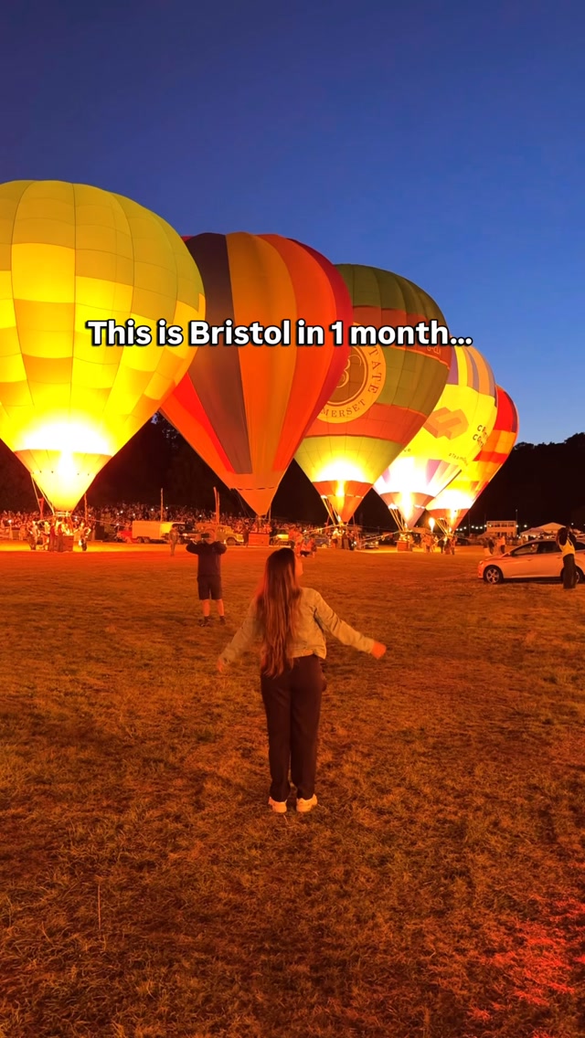 This is the most magical event in the UK ❤️

Every August, Bristol turns into something straight out of a dream - and the Nightglow is honestly the highlight. Hot air balloons glow in sync with music, lighting up the night sky like floating lanterns - it’s pure magic.

📌 Bristol Balloon Fiesta - Night Glow
📍 Location: Ashton Court Estate, Bristol
🗓️ Dates: 7th & 8th August 2026
🕘 Time: 9:00 PM (arrive early to get a good spot)
💷 Price: Free entry
🚗 Getting there: Parking available (must book in advance) or take the shuttle bus from Temple Meads

#uktravel #freethingstodo #bristolballoonfiesta #visitbristol 

Bristol balloon festival 2026, Hot air balloons, Free things to do near London, Bristol things to do