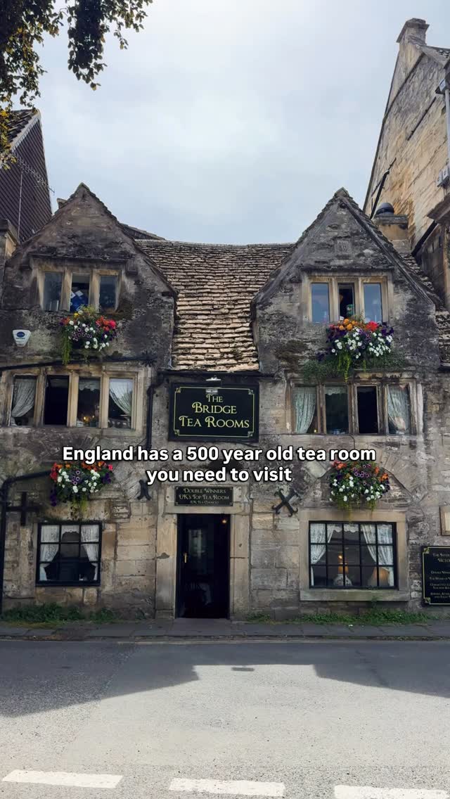 England has a 500-year-old tea room you need to visit.

Tucked away in the picturesque town of Bradford-on-Avon, The Bridge Tea Rooms has been serving traditional afternoon tea inside a beautiful 16th-century building. From the vintage interiors to the staff dressed in Victorian-style clothing, it feels like stepping into another era.

📍 The Bridge Tea Rooms
  Bradford-on-Avon, Wiltshire BA15 1BY

🍰 Don’t miss:
☕ Traditional afternoon tea
🫖 Freshly baked scones and homemade cakes

🚆 From London: Take a train from London Paddington to Bath Spa, then change for a train to Bradford-on-Avon (around 1 hour 45 minutes in total).

💚 Save this for your England bucket list and send it to someone you’d love to enjoy afternoon tea with.

#daytripfromlondon #BradfordOnAvon #Wiltshire #uktravel #visitcotswolds VisitEngland UKTravel TeaRoom