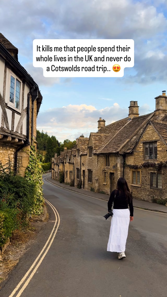 5 beautiful places to add to your Cotswolds itinerary 🇬🇧

📍 Lower Slaughter - One of the prettiest villages, with the River Eye running through it and the iconic stone bridge.

📍 Castle Combe - A postcard-perfect village with honey-coloured cottages and streets that have barely changed for centuries.

📍 Stow-on-the-Wold - A charming market town with independent shops, cafés and the famous little doorway at St Edward’s Church.

📍 Bibury - Home to Arlington Row, one of the most photographed streets in the Cotswolds.

📍 Lacock - Technically not in the Cotswolds but such a pretty village to add to the list

📌 Save this for your next countryside escape and send it to someone you’d love to explore the Cotswolds with.

Best places to stay in the Cotswolds | Cotswolds couple getaways | What to do in the Cotswolds | Cotswolds staycation | Where to stay in the Cotswolds | Cotswolds itinerary | Best hotels in the Cotswolds | Best things to do in The Cotswolds England

#Cotswolds #CotswoldsEngland #uktravel #CotswoldsItinerary #uktravels EnglandTravel UKTravel EnglishVillages