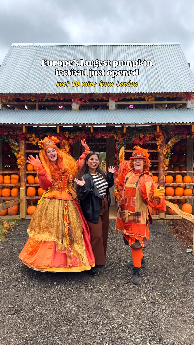 Europe’s largest pumpkin festival has just opened! 🎃

If you’re looking for things to do in autumn near London, add this to your list!

✨ New for 2026: Pumpkin Valley - explore winding paths, wooden bridges and peaceful ponds, surrounded by giant pumpkin sculptures. You’ll also find a charming Pumpkin Farm House and a Hobbit House along the way.

🎃 Pick your own pumpkins from over a million pumpkins and gourds
🎡 Ride the giant observation wheel
🎶 Enjoy live music, roaming performers and street theatre
🍩 Grab some seasonal treats and explore the street food stalls

📍 Tulleys Farm, West Sussex, RH10 4PD
📅 19 September - 1 November 2026
🎟️ Tickets from £9.95 (prices vary by date and session)
🚆 From London: Train to Crawley or Three Bridges, then a taxi.

Save this for your autumn bucket list and send it to someone you’d love to visit with!

Tulleys Pumpkin Festival 2026, Europe’s largest pumpkin festival, things to do in autumn near London, pumpkin picking near London, Pumpkin Valley Tulleys, Tulleys Farm, autumn activities UK, Halloween events near London, pumpkin festival West Sussex, autumn day trips from London, things to do in West Sussex, UK travel guide