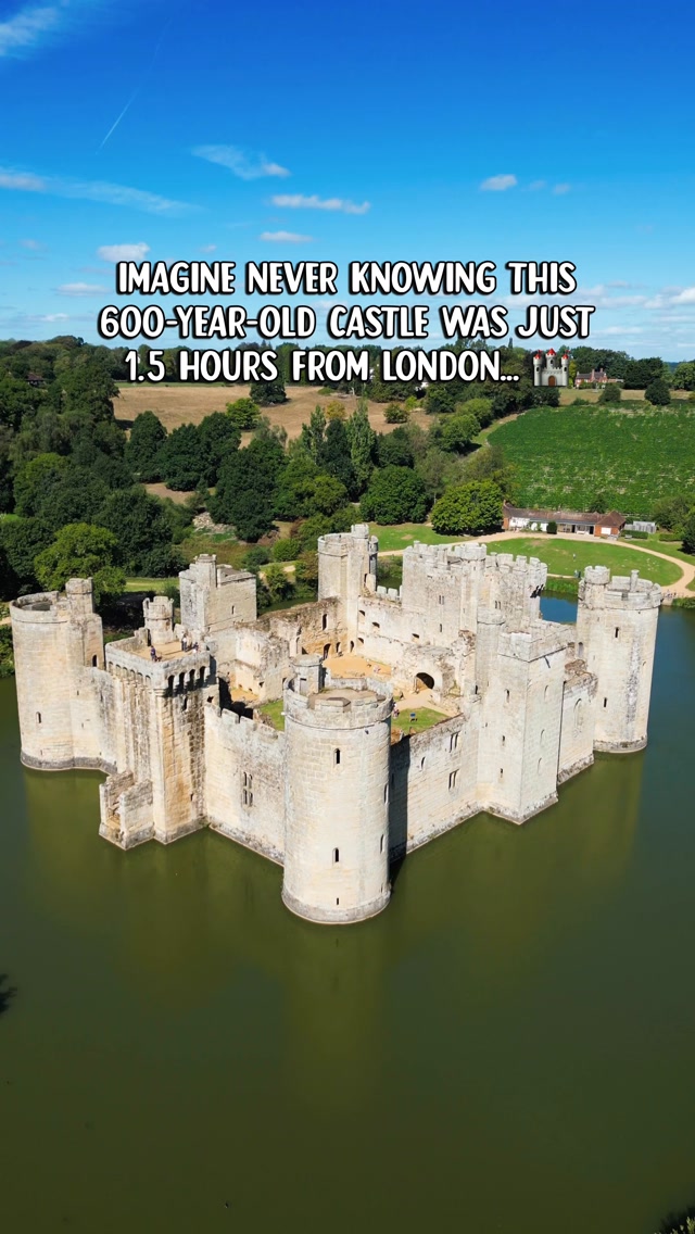 This 600-year-old castle near London looks straight out of a fairytale. 🏰✨

Bodiam Castle is a 14th-century moated castle in East Sussex, with its dramatic towers, battlements and original wooden portcullis.

🎟️ Normal admission:
Adult - £13 ( Free for NT members)
Child - £6.50
Family - £32.50
Prices include the standard admission rate listed by the National Trust.

🎉 Special FREE weekend: Bodiam Castle is celebrating 100 years with a special community celebration on Saturday 12 & Sunday 13 September 2026, 10am-5pm - admission is FREE on these two days.

🚆 Getting there from London:
Take the train from London Charing Cross to Robertsbridge, then pre-book a taxi for around 10 minutes to the castle. Alternatively, the 349 Stagecoach bus from Hastings stops opposite the castle car-park entrance.

📍 Bodiam Castle, East Sussex

📌 Save this for your next castle day trip from London and send it to someone you’d visit with.

#BodiamCastle #DayTripFromLondon #EastSussex #EnglandTravel #UKTravel

Bodiam Castle, castles near London, day trips from London, things to do in East Sussex, castles in England, Bodiam Castle 100 years