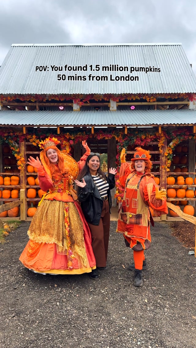 Europe’s largest pumpkin festival has just opened! 🎃

If you’re looking for things to do in autumn near London, add this to your list!

✨ New for 2026: Pumpkin Valley - explore winding paths, wooden bridges and peaceful ponds, surrounded by giant pumpkin sculptures. You’ll also find a charming Pumpkin Farm House and a Hobbit House along the way.

🎃 Pick your own pumpkins from over a million pumpkins and gourds
🎡 Ride the giant observation wheel
🎶 Enjoy live music, roaming performers and street theatre
🍩 Grab some seasonal treats and explore the street food stalls

📍 Tulleys Farm, West Sussex, RH10 4PD
📅 19 September - 1 November 2026
🎟️ Tickets from £9.95 (prices vary by date and session)
🚆 From London: Train to Crawley or Three Bridges, then a taxi to the farm.

Save this for your autumn bucket list and send it to someone you’d love to visit with!

Tulleys Pumpkin Festival 2026, Europe’s largest pumpkin festival, things to do in autumn near London, pumpkin picking near London, Pumpkin Valley Tulleys, Tulleys Farm, autumn activities UK, Halloween events near London, pumpkin festival West Sussex, autumn day trips from London, things to do in West Sussex, UK travel guide