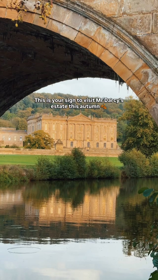 This is your sign to visit Mr Darcy’s estate this autumn 🍂 

Chatsworth House in Derbyshire was used as Pemberley in the 2005 film Pride and Prejudice. The estate and gardens are beautiful to explore, especially in autumn.

📍 Chatsworth House, Derbyshire - DE45 1PP

🚆 How to get there from London:

* Take a train from London St Pancras to Sheffield (around 2 hours).
* From Sheffield, take the 218 bus towards Bakewell and get off at Chatsworth House.

🎟️ Tickets: Prices vary by date and ticket type, so check the official Chatsworth website before visiting.

SAVE this for your autumn trip to England 🍂

#ChatsworthHouse #PrideAndPrejudice #Derbyshire #PeakDistrict #EnglandTravel

Chatsworth House Derbyshire, Mr Darcy’s Pemberley, Pride and Prejudice filming location, Chatsworth House autumn, Chatsworth House tickets, how to get to Chatsworth House by public transport, day trips from London, places to visit in England