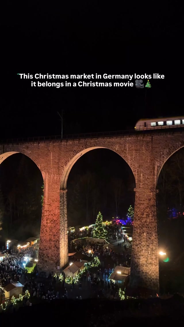 This Christmas market in Germany looks like it belongs in a Christmas movie 🇩🇪✨

📍 Ravenna Gorge Christmas Market, Germany

🎄 Why visit?
✨ A stunning illuminated railway viaduct
🎁 Traditional wooden stalls & festive gifts
🍷 German Christmas food & warming drinks
🌲 A magical forest setting straight out of a Christmas film!

📅 2026 Dates: 26 November to 20 December
⏰ Thursdays: 4 pm to 9 pm
⏰ Fridays to Sundays: 2 pm to 9 pm

🎟️ Helpful tips:
• Book timed-entry tickets in advance. Popular dates sell out quickly.
• 🚗 On-site parking requires advance reservation.
• 🚌 Shuttle services run from designated locations, including Titisee and Himmelreich. Check your ticket for details.
• 📸 Visit after dark for the best festive atmosphere.

🔗 Save this post for your Germany Christmas trip and send it to someone you’d love to visit with! ❤️

Would you visit this magical Christmas market? 🎄👇

#ravennagorge #ravennaschlucht #christmasmarket #christmasingermany #blackforestgermany germany travel, christmas markets2026, magical christmas market, ravenna gorge Christmas market