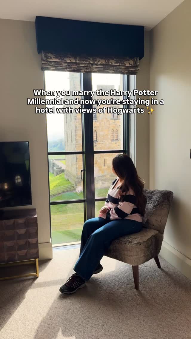 When you marry the Harry Potter Millennial and now you’re staying in a hotel with views of Hogwarts ✨ 

Located in the heart of Alnwick, this beautiful hotel is just a short walk from Alnwick Castle - where parts of Harry Potter were filmed.

📍 Bailiffgate Hotel, 2-8 Bailiffgate, Alnwick NE66 1LX

#visitnorthumberland #uktravel #hogwarts #ukhotels #potterheadforlife 

UK hotel stay, hotel to stay in Northumberland, things to do in Northumberland, weekend trip from london, places to visit in England, UK staycations, Real life Hogwarts, Alnwick Castle