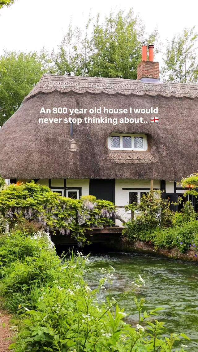 Imagine living in a house where a river flows right underneath it ✨

📍 New Alresford, Hampshire

This beautiful home is over 800 years old and feels like something straight out of a fairytale. 

🚗 Around 1.5 hours from London
🚆 Train from London Waterloo to Winchester, then a short taxi or stage coach bus

Things to do nearby:
• Wander around Alresford’s charming streets
• Walk the riverside / Millennium Walk
• Ride the Watercress Line steam train
• Explore countryside walks around the River Itchen
• Stop by cosy cafés and local pubs

Honestly, this is the kind of place you can’t stop thinking about ✨

Save this for your next countryside escape 🤍

#englishcountryside #uktravel #cottagecore #visitengland #hampshire