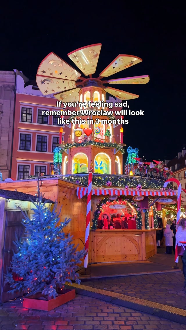 If you’re feeling sad, remember Wrocław will look like this in 3 months. 🎄✨

The lights, little wooden stalls, Christmas decorations and festive atmosphere make Wrocław feel like a completely different city in winter.

🎄 Wrocław Christmas Market 2026
20 November 2026 - 7 January 2027
Daily: 10am - 9pm
🎟️ Free entry

📍 Wrocław Market Square, Poland

Save this for your Christmas travel plans and send it to someone you’d love to visit with. ❤️

#Wroclaw #WroclawChristmasMarket #PolandTravel #ChristmasMarkets #ChristmasInEurope EuropeTravel PolandChristmas ChristmasTravel