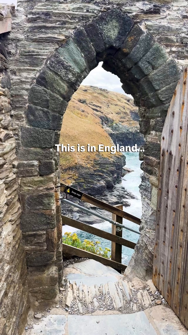 One of the most incredible views in England is waiting behind this doorway… 🏰🌊

📍 Tintagel Castle, England

Perched dramatically on the North Cornwall coast, Tintagel Castle is a medieval castle site steeped in Arthurian legend. Cross the famous footbridge, explore the ruins and look out over the Atlantic from the clifftops.

And don’t miss Merlin’s Cave below the castle - accessible at low tide. 🌊

🎟️ English Heritage members enter free; non-members need a ticket.

Save this for your England bucket list and follow me for more beautiful places and hidden gems across England. 🇬🇧

#TintagelCastle #EnglandTravel #EnglishHeritage #UKTravel #CornwallTravel

Tintagel Castle England, Tintagel Castle, things to do in Tintagel, England bucket list, medieval castles in England, English Heritage, places to visit in England